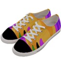 Spiral Digital Pop Rainbow Women s Low Top Canvas Sneakers View2