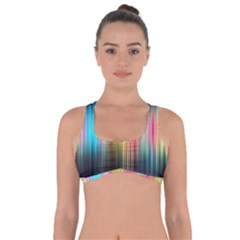 Sound Colors Rainbow Line Vertical Space Got No Strings Sports Bra