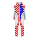 Stars Stripes Circle Red Blue Hooded Jumpsuit (Kids) View1