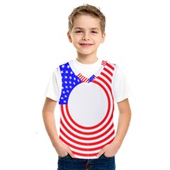 Stars Stripes Circle Red Blue Kids  Sportswear