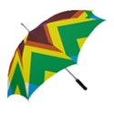 Triangle Chevron Rainbow Web Geeks Straight Umbrellas View2