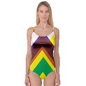 Triangle Chevron Rainbow Web Geeks Camisole Leotard  View1