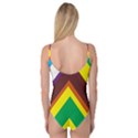 Triangle Chevron Rainbow Web Geeks Camisole Leotard  View2