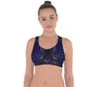 Seamless 3d Animation Digital Futuristic Tunnel Path Color Changing Geometric Electrical Line Zoomin Cross String Back Sports Bra View1