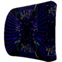 Seamless 3d Animation Digital Futuristic Tunnel Path Color Changing Geometric Electrical Line Zoomin Back Support Cushion View3