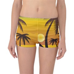 Sunset Summer Reversible Boyleg Bikini Bottoms by Mariart