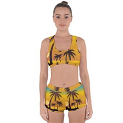 Sunset Summer Racerback Boyleg Bikini Set