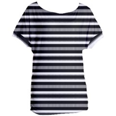 Tribal Stripes Black White Women s Oversized Tee by Mariart