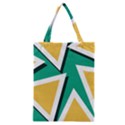 Triangles Texture Shape Art Green Yellow Classic Tote Bag View1