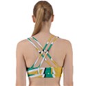 Triangles Texture Shape Art Green Yellow Back Weave Sports Bra View2