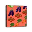 Vegetable Carrot Tomato Pumpkin Eggplant Mini Canvas 4  x 4  View1