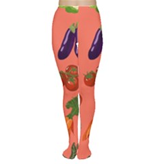 Vegetable Carrot Tomato Pumpkin Eggplant Women s Tights by Mariart