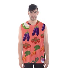 Vegetable Carrot Tomato Pumpkin Eggplant Men s Basketball Tank Top by Mariart