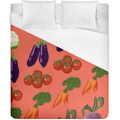 Vegetable Carrot Tomato Pumpkin Eggplant Duvet Cover (california King Size)