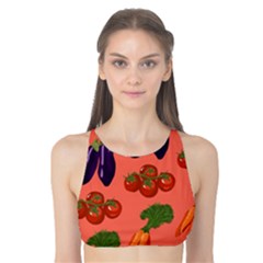 Vegetable Carrot Tomato Pumpkin Eggplant Tank Bikini Top by Mariart