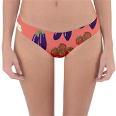 Vegetable Carrot Tomato Pumpkin Eggplant Reversible Hipster Bikini Bottoms by Mariart