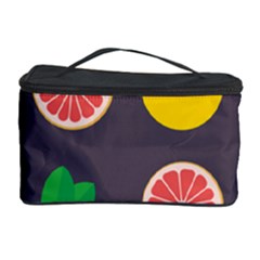 Wild Textures Grapefruits Pattern Lime Orange Cosmetic Storage Case