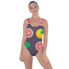 Wild Textures Grapefruits Pattern Lime Orange Bring Sexy Back Swimsuit