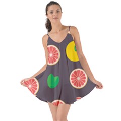 Wild Textures Grapefruits Pattern Lime Orange Love The Sun Cover Up by Mariart