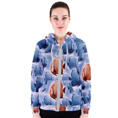 Swim Fish Women s Zipper Hoodie