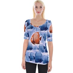 Swim Fish Wide Neckline Tee