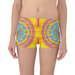 Triangle Orange Pink Boyleg Bikini Bottoms