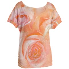 Flower Power, Wonderful Roses, Vintage Design Women s Oversized Tee