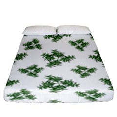 Nature Motif Pattern Design Fitted Sheet (king Size) by dflcprints