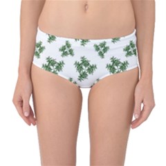 Nature Motif Pattern Design Mid-waist Bikini Bottoms by dflcprints