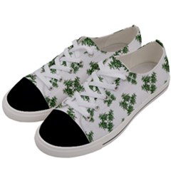 Nature Motif Pattern Design Women s Low Top Canvas Sneakers