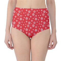 Xmas Pattern High-waist Bikini Bottoms by Valentinaart