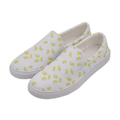 Flowers-leaves056a Women s Canvas Slip Ons