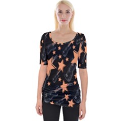 Guitar Star Rain Wide Neckline Tee