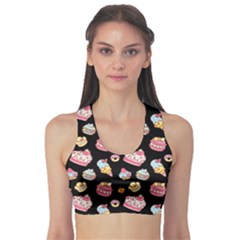 Sweet Pattern Sports Bra by Valentinaart