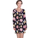 Sweet pattern Long Sleeve Nightdress View1