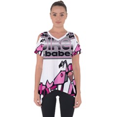 Biker Babe Cut Out Side Drop Tee by SpaceyQT