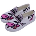 Biker Babe Kids  Canvas Slip Ons View2