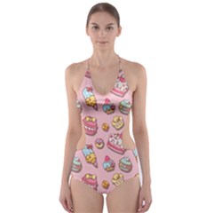 Sweet Pattern Cut-out One Piece Swimsuit by Valentinaart