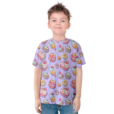 Sweet Pattern Kids  Cotton Tee by Valentinaart