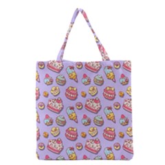 Sweet Pattern Grocery Tote Bag by Valentinaart