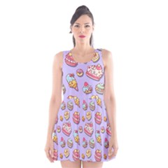 Sweet Pattern Scoop Neck Skater Dress by Valentinaart