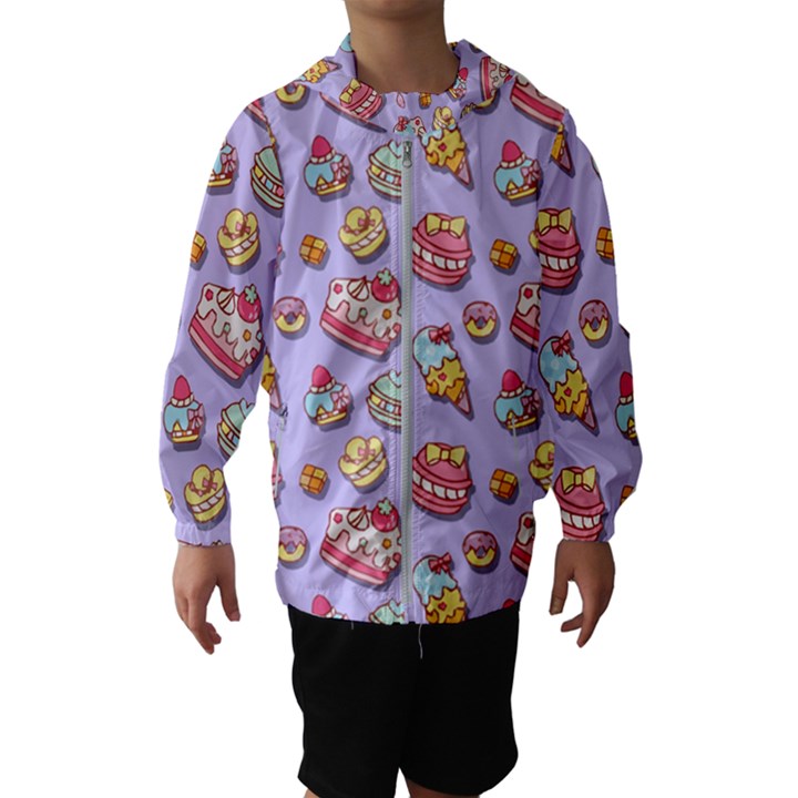 Sweet pattern Hooded Wind Breaker (Kids)