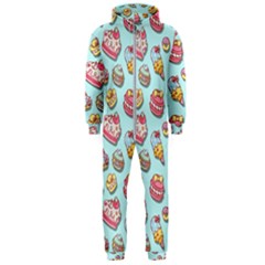 Sweet Pattern Hooded Jumpsuit (men)  by Valentinaart