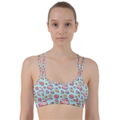 Sweet Pattern Line Them Up Sports Bra by Valentinaart