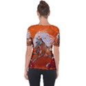 Steampunk, Wonderful Wild Steampunk Horse Short Sleeve Top View2