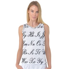 Alphabet Embassy Font Women s Basketball Tank Top by Mariart