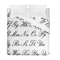 Alphabet Embassy Font Duvet Cover Double Side (full/ Double Size)