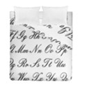 Alphabet Embassy Font Duvet Cover Double Side (Full/ Double Size) View1