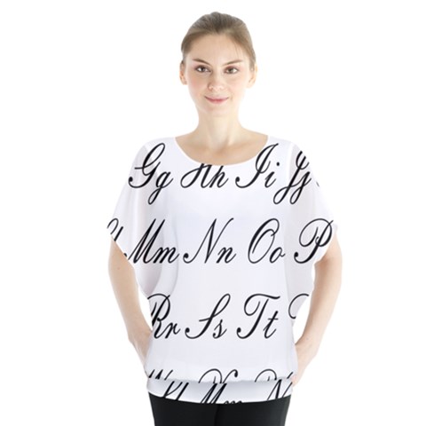 Alphabet Embassy Font Blouse by Mariart