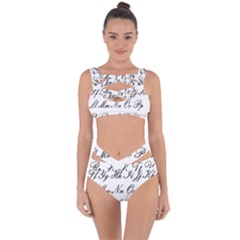 Alphabet Embassy Font Bandaged Up Bikini Set 